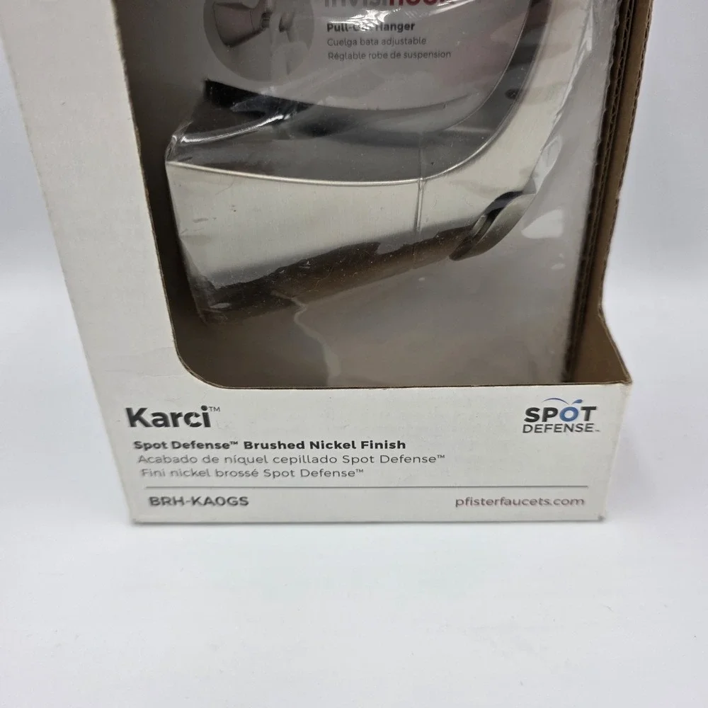 Pfister Karci Spot Defense Brushed Nickel‎ Finish Robe Towel Hook BRH-KA0GS